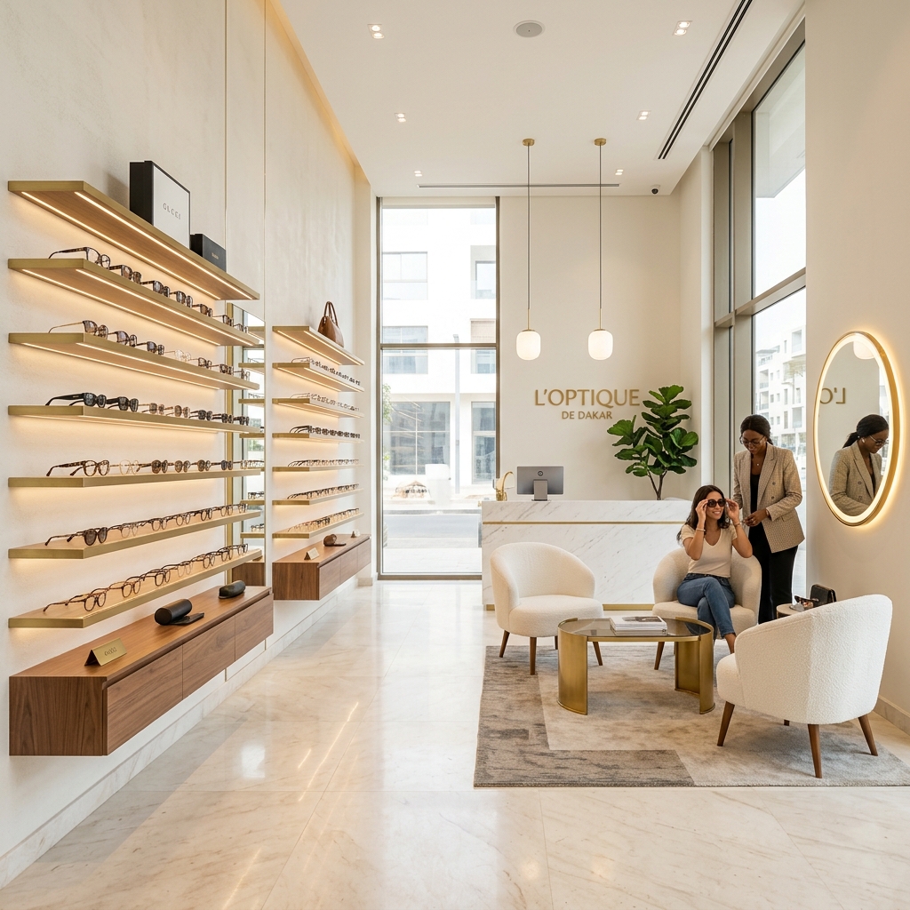 Mage Optique & Services high-end salon interior